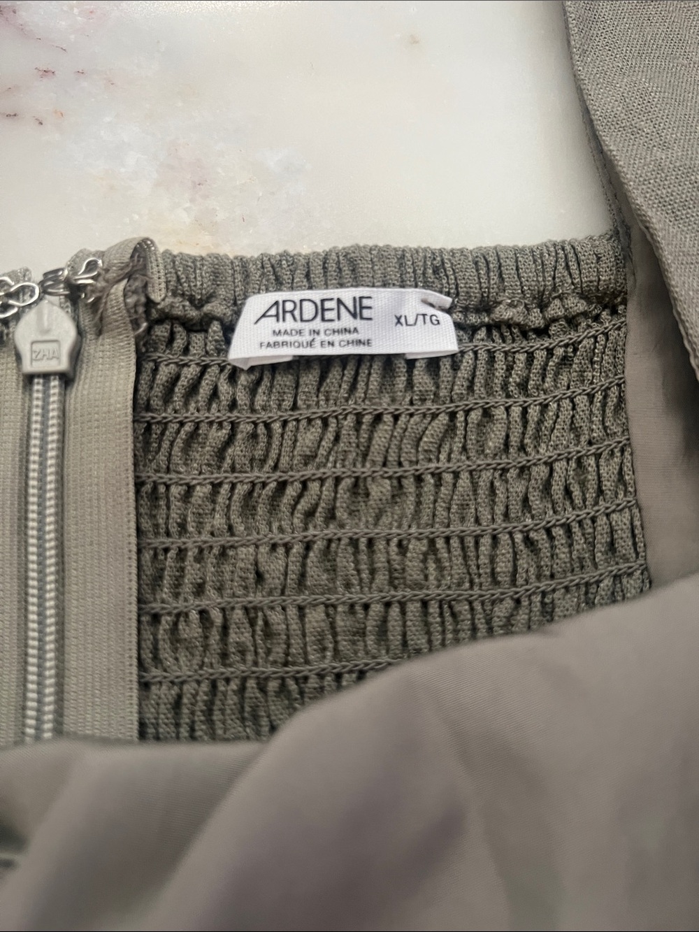 Ardene Light Green Linen Blend Dress XL NWT - Picture 9 of 10